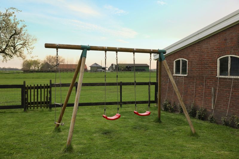 Wooden Swing Set Installation